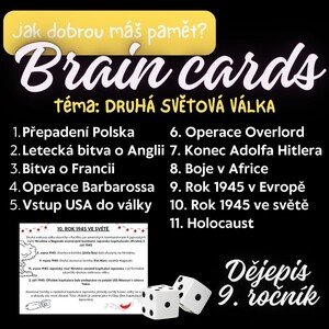BRAIN CARDS - DRUHÁ SVĚTOVÁ VÁLKA