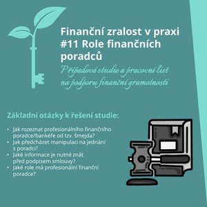 Finanční gramotnost - 11 - Role finančních poradců
