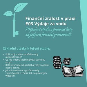 Finanční gramotnost – FZP 03 Výdaje za vodu + AZ kvíz Rodinný rozpočet