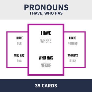 ENG - PRONOUNS (domino; já mám, kdo má / I have, who has)