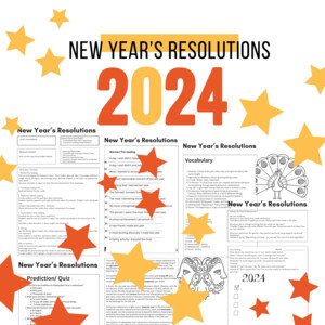New Years Resolutions Lesson Plan and Printables
