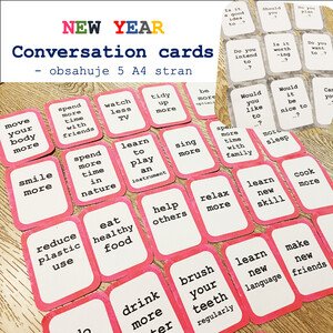 New Year - conversation cards