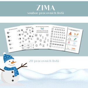 ZIMA - soubor pracovních listů