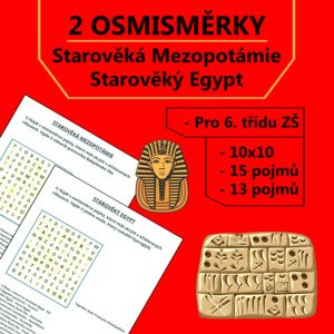 2 Osmisměrky - Starověká Mezopotámie a Starověký Egypt