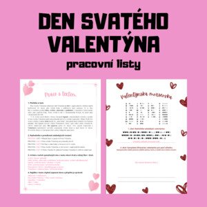 Den svatého Valentýna - pracovní listy