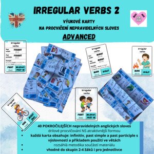 Irregular verbs 2 - výukové karty ADVANCED