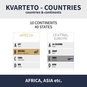 ENG - COUNTRIES (KVARTETO - Africa, Europe etc.)
