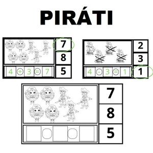 Obrázkové slovní úlohy - piráti