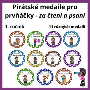 Pirátské medaile pro prvňáčky 2023/2024
