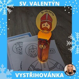 SV. VALENTÝN - Legenda a vystřihovánka