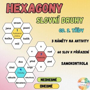 Hexagony - slovní druhy