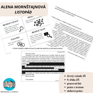 Alena Mornštajnová – Listopád (práce s textem)