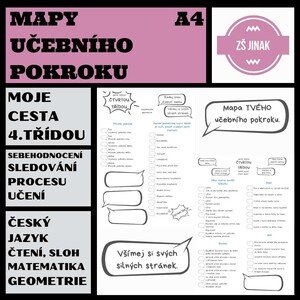 MAPY UČEBNÍHO POKROKU - 4.ročník - A4
