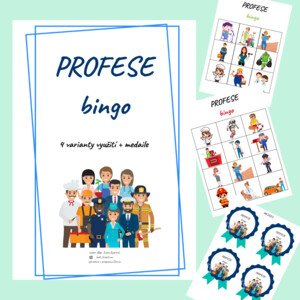 PROFESE bingo (4 varianty využití + medaile)