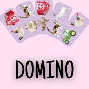 Domino - Zvířátka z farmy