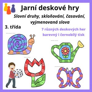 Jarní deskové hry s češtinou pro třeťáky