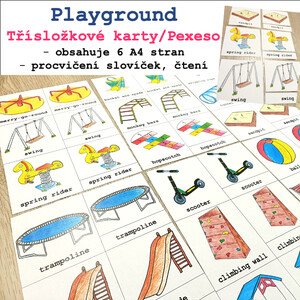 Třísložkové karty/Pexeso - Playground