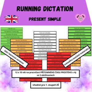 Running dictation - present simple