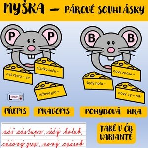 Myšky - párové souhlásky P+B