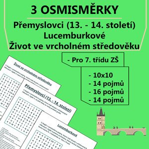 3 Osmisměrky - Vrcholný středověk v českých zemích