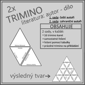 TRIMINO - literatura: autor-dílo (2x trimino)