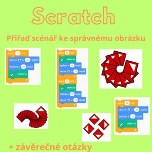 Scratch - spojovačka + otázky