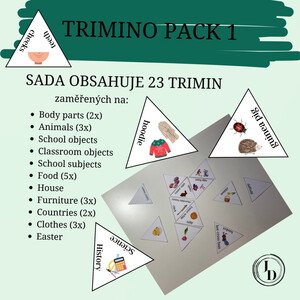 TRIMINO PACK 1 (23x trimino - různá témata)