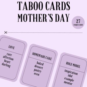 Taboo Cards - Mothers Day (Den matek)