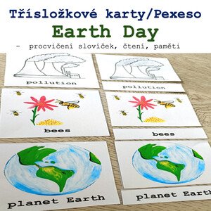 Třísložkové karty/Pexeso - Earth Day