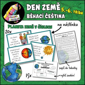 Planeta Země v číslech - Běhací čeština 5.-6. třída