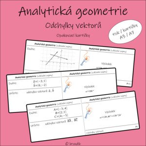 Analytická geometrie - odchylky vektorů (opakovací kartičky)