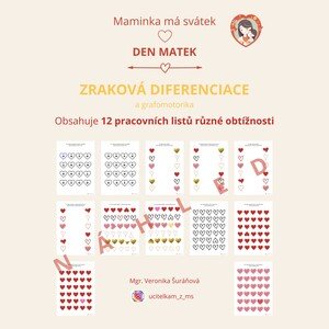 ZRAKOVÁ DIFERENCIACE - pracovní listy - DEN MATEK