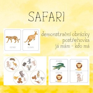 Safari - karetní hry a demonstrační obrázky