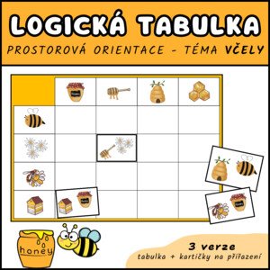 Logická tabulka - VČELY (prostorová orientace, zrakové vnímání)