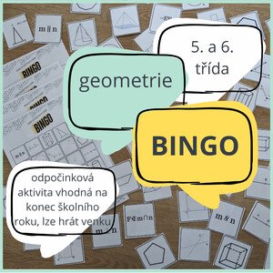 Geometrické bingo pro 5. a 6. třídu