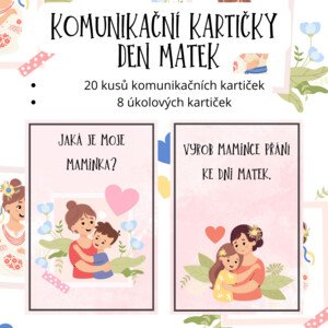 Komunikační kartičky - Den matek