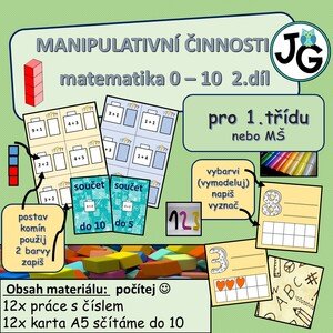 Manipulativní činnosti matematika 1.třída 2.díl