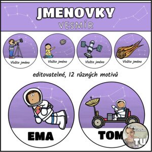 Jmenovky - vesmír