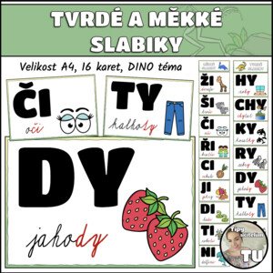 Tvrdé a měkké slabiky - Dino téma