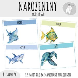 Narozeniny - mořský svět