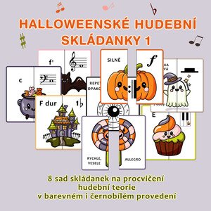 Halloweenské hudební skládanky 1