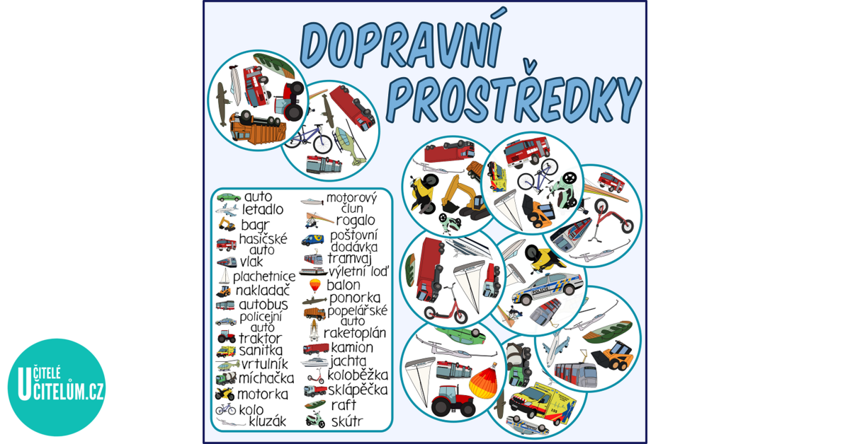 Postřehovka - Dopravní prostředky - Prvouka | UčiteléUčitelům.cz