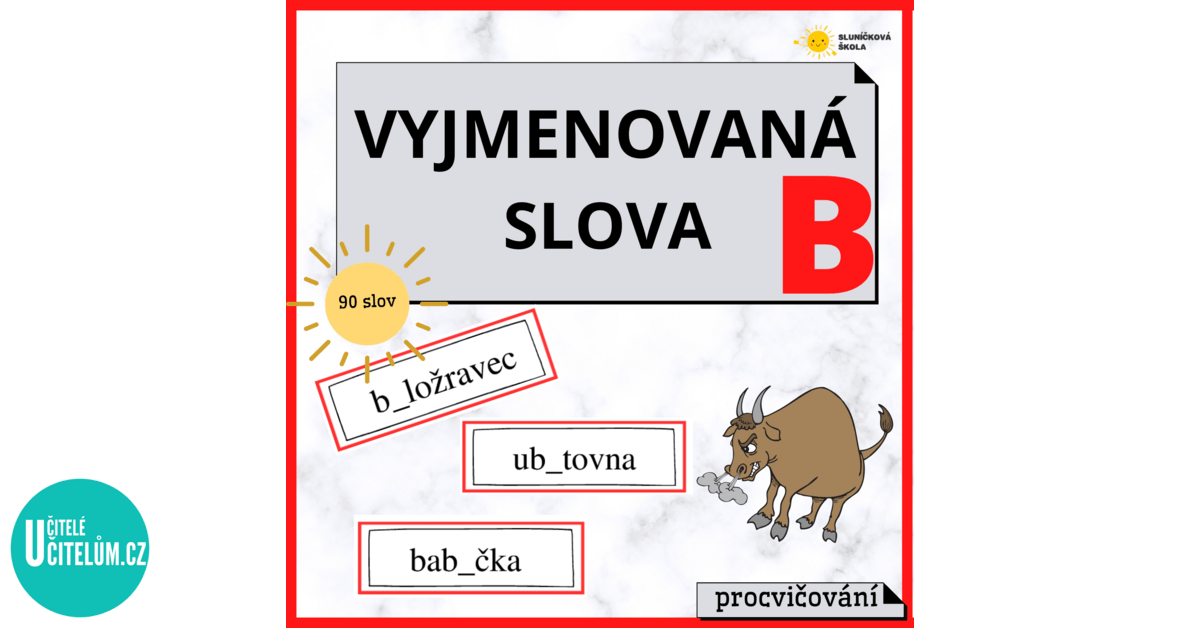 Vyjmenovaná Slova Po B - Procvičování - Český Jazyk - Gramatika ...