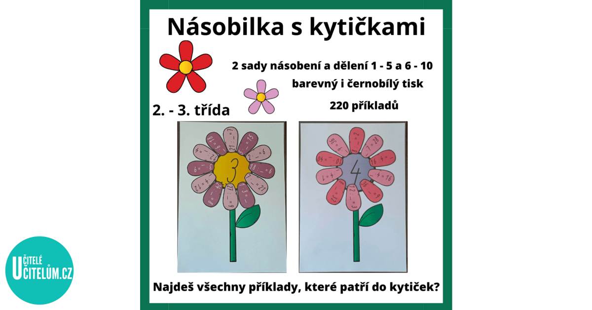 Násobilka s kytičkami - Matematika | UčiteléUčitelům.cz
