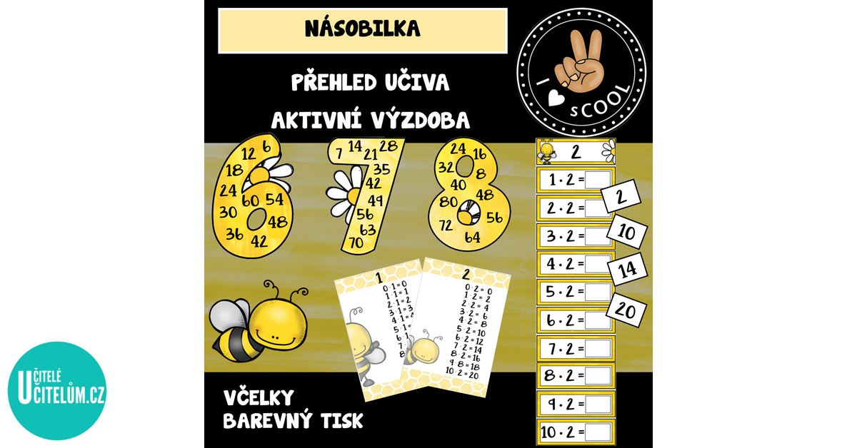 Násobilka - včelky - Matematika | UčiteléUčitelům.cz